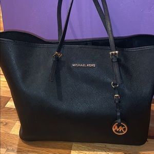 Michael Kors Black Leather Tote
